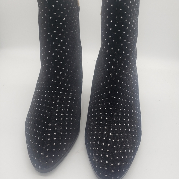 RIVER ISLAND Black Suede With Studs Booties Size 8 - Picture 3 of 9